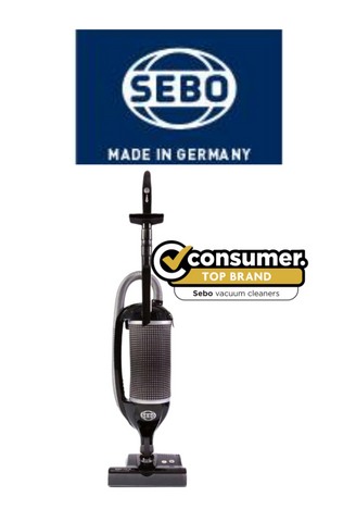 SEBO Felix Upright Vacuum Cleaner - Black/Silver
