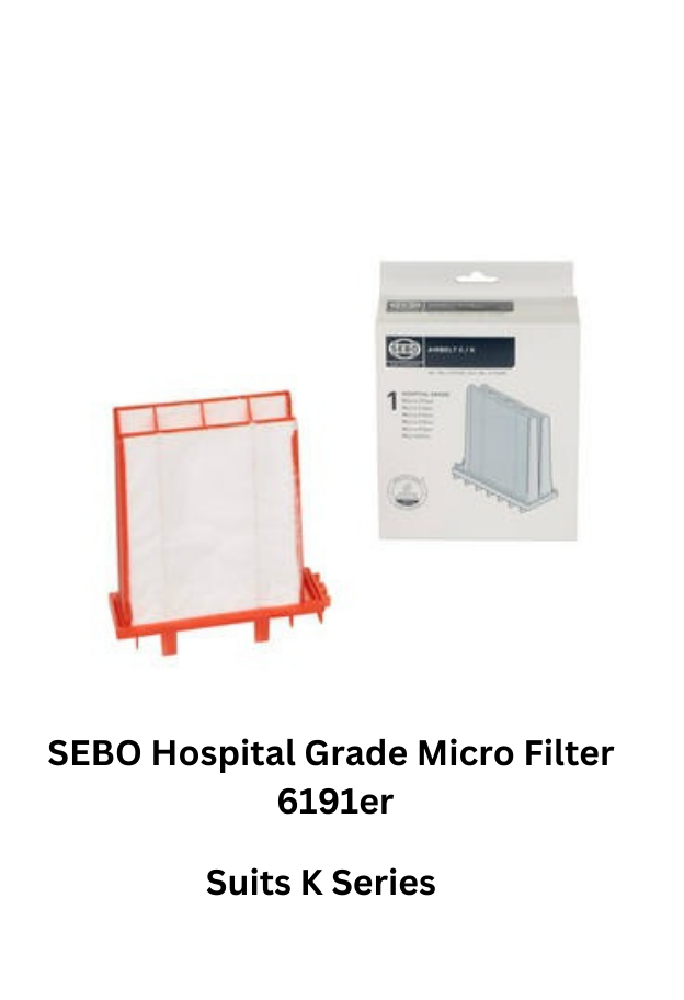 Sebo K Series Inlet Filter Hospital Grade