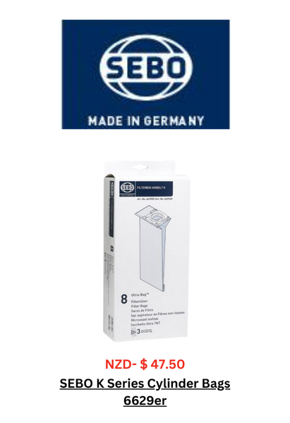 Sebo K Series Vacuum Cleaner bags (8 in a Pkt) -Buy 4 Packets and get 1 Free