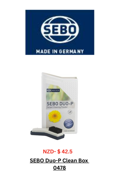 Sebo DUO-P Carpet Cleaning Powder Clean Box