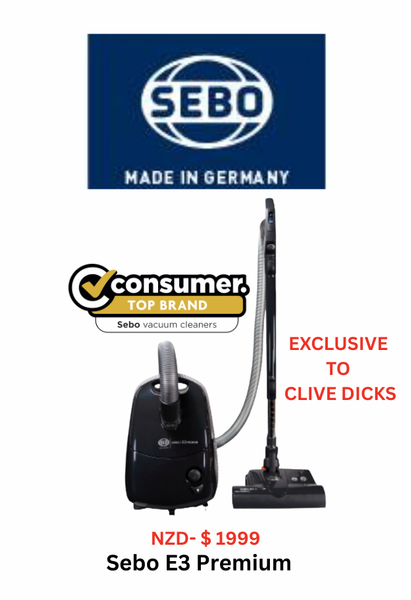 Sebo E3 Premium Dark Blue 2.0 ( Number 1 Consumer Recommended) Best Vacuum Cleaner Nz For Pet Hair Pickup, Dust Allergies and Dirt Pickup