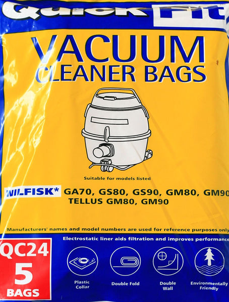 Microfibre Bags QC24 Nilfisk/Tellus GA70, GM80/90, GS80/90