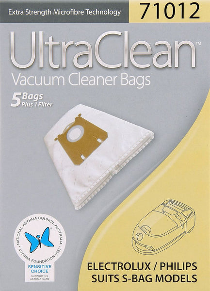 Ultraclean 71012 Electrolux Philips S- Bag Models